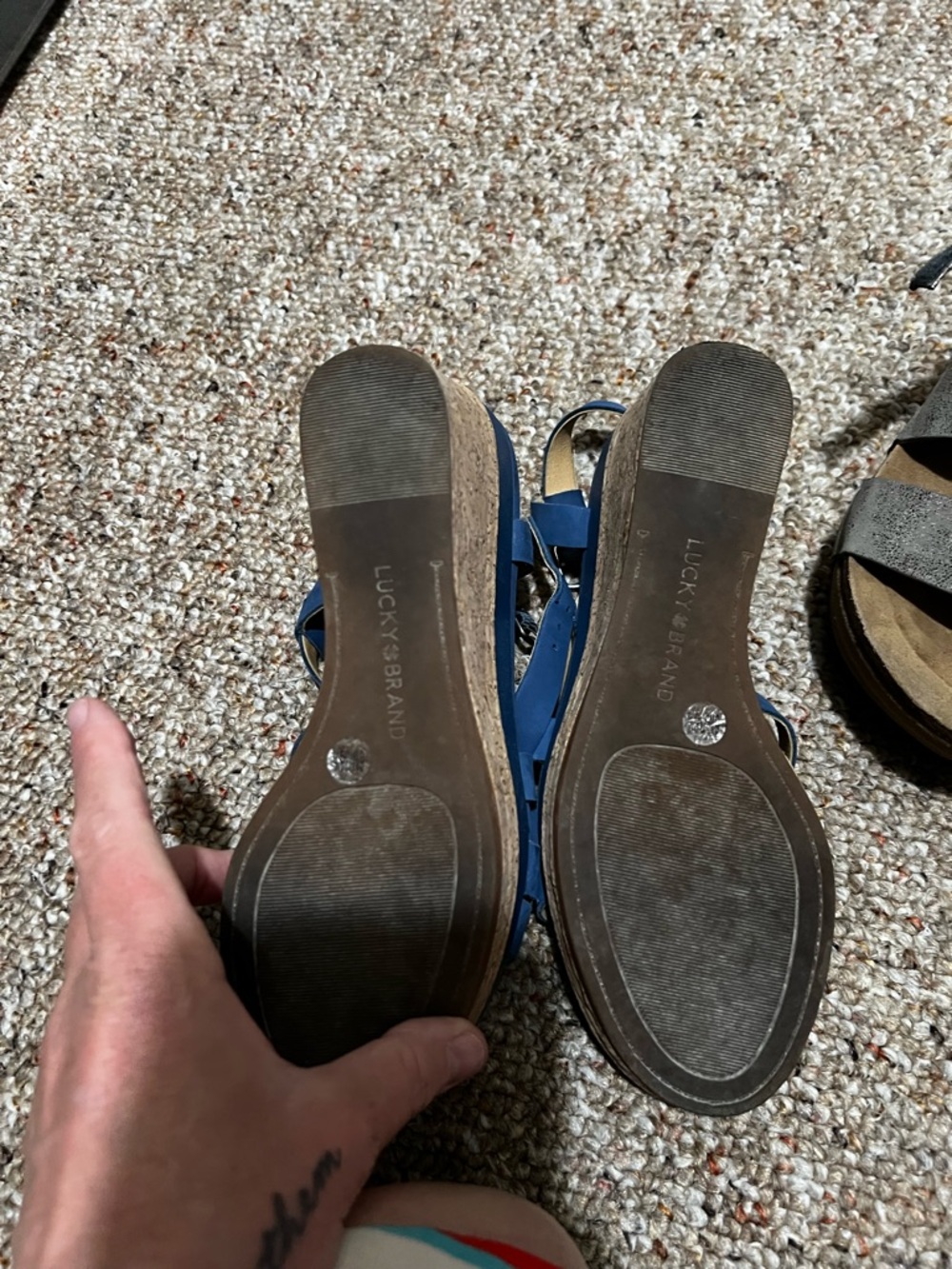 Lucky Brand Blue Strappy Women's Sandals - Picture 6 of 6